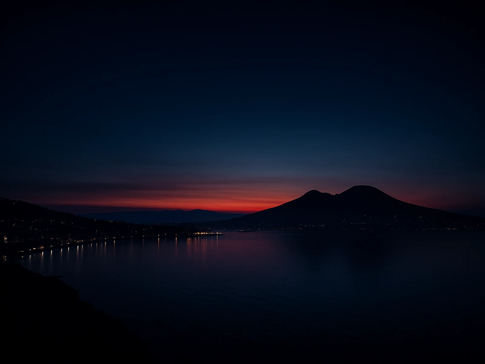Gulf of Naples at dusk